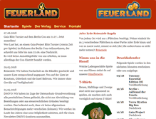 Tablet Screenshot of feuerland-games.com